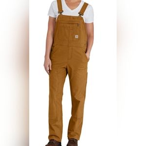 BibsCarhartt 102438 - Women's Rugged Flex Loose Fit Canvas Bib- Unlined